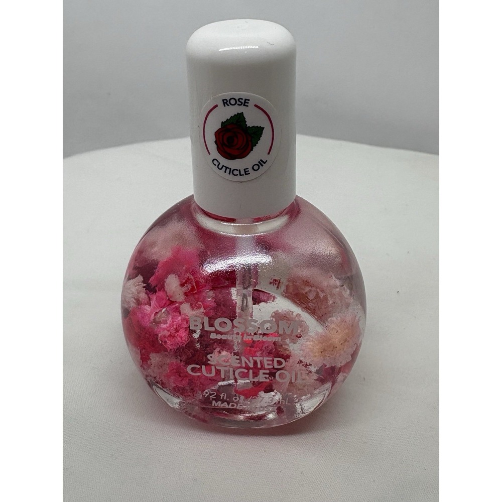 New Blossom Scented Cuticle Oil .92 Fluid Ounces ROSE Scented REAL Flowersâ